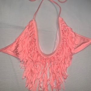 Luli Fama fringe scoop bikini top 🍑
